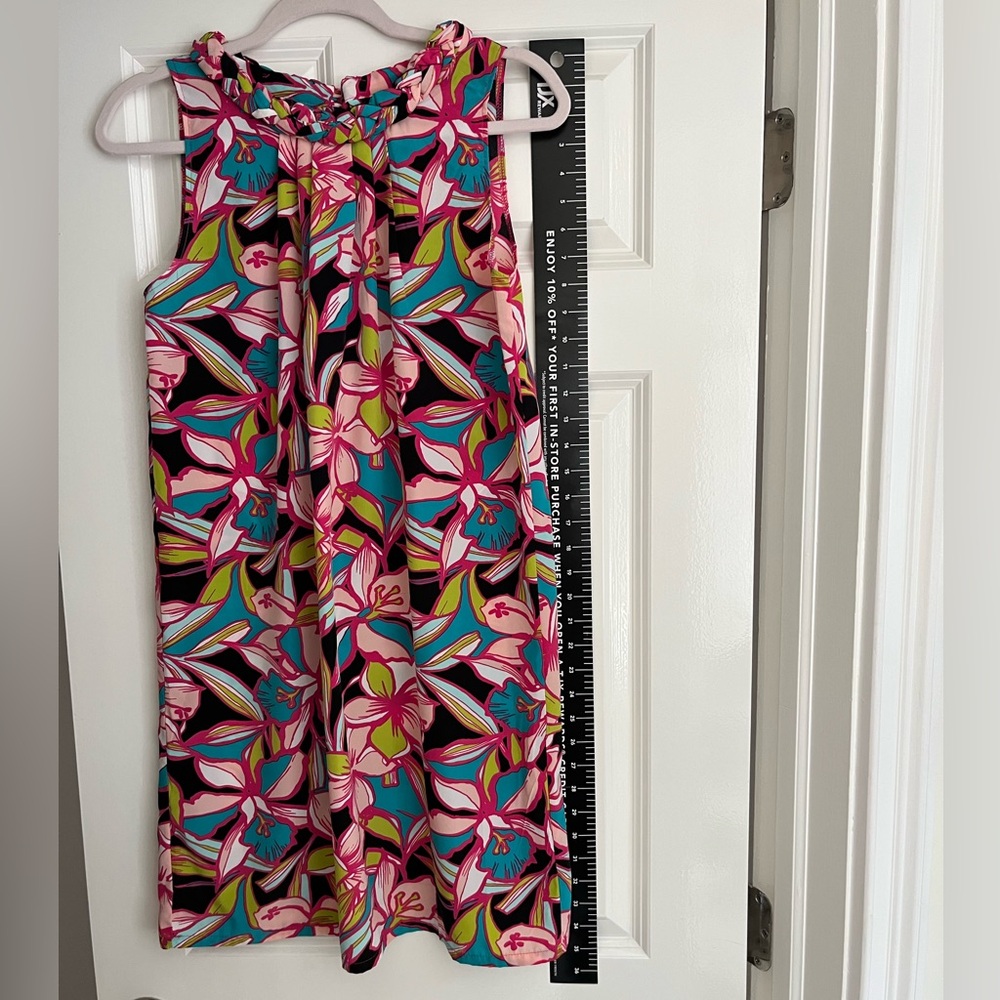 Excellent Tracy Negoshian Sleeveless Shift Summer Party, Vacation Cocktail Dress - Picture 10 of 12